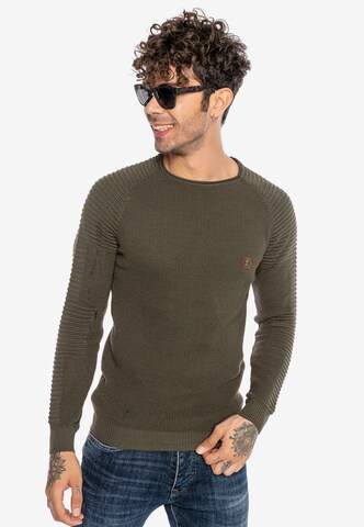 Redbridge Sweater 'Everett' in Green: front