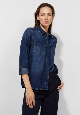 STREET ONE Bluse in Blau: Vorderseite
