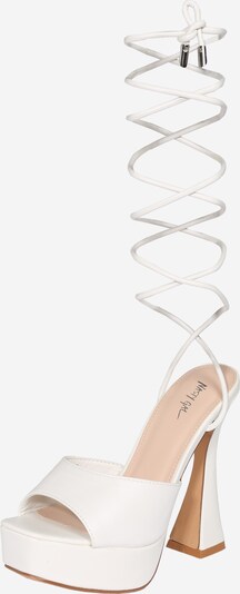 Nasty Gal Sandales en blanc, Vue avec produit