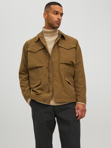 JACK & JONES Between-Season Jacket 'CONNOR' in Brown: front