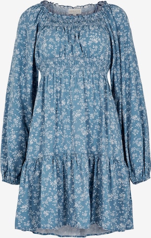 Robe Apricot en bleu : devant
