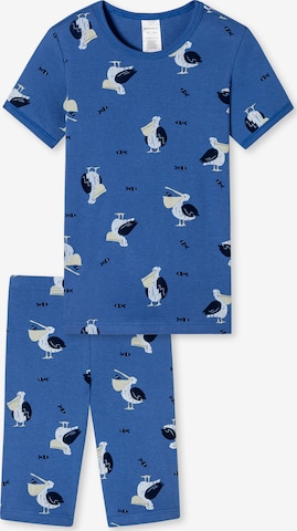 SCHIESSER Pajamas 'Original Classics' in Blue: front