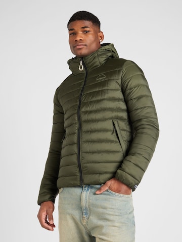 Superdry Winter Jacket 'Fuji' in Green: front