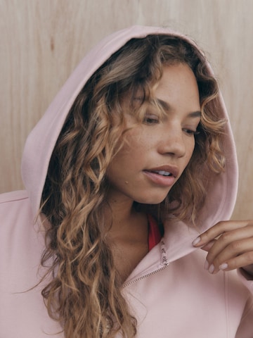 self. Zip-Up Hoodie in Pink