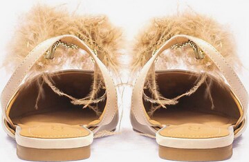 Kazar Ballet Flats with Strap in Beige