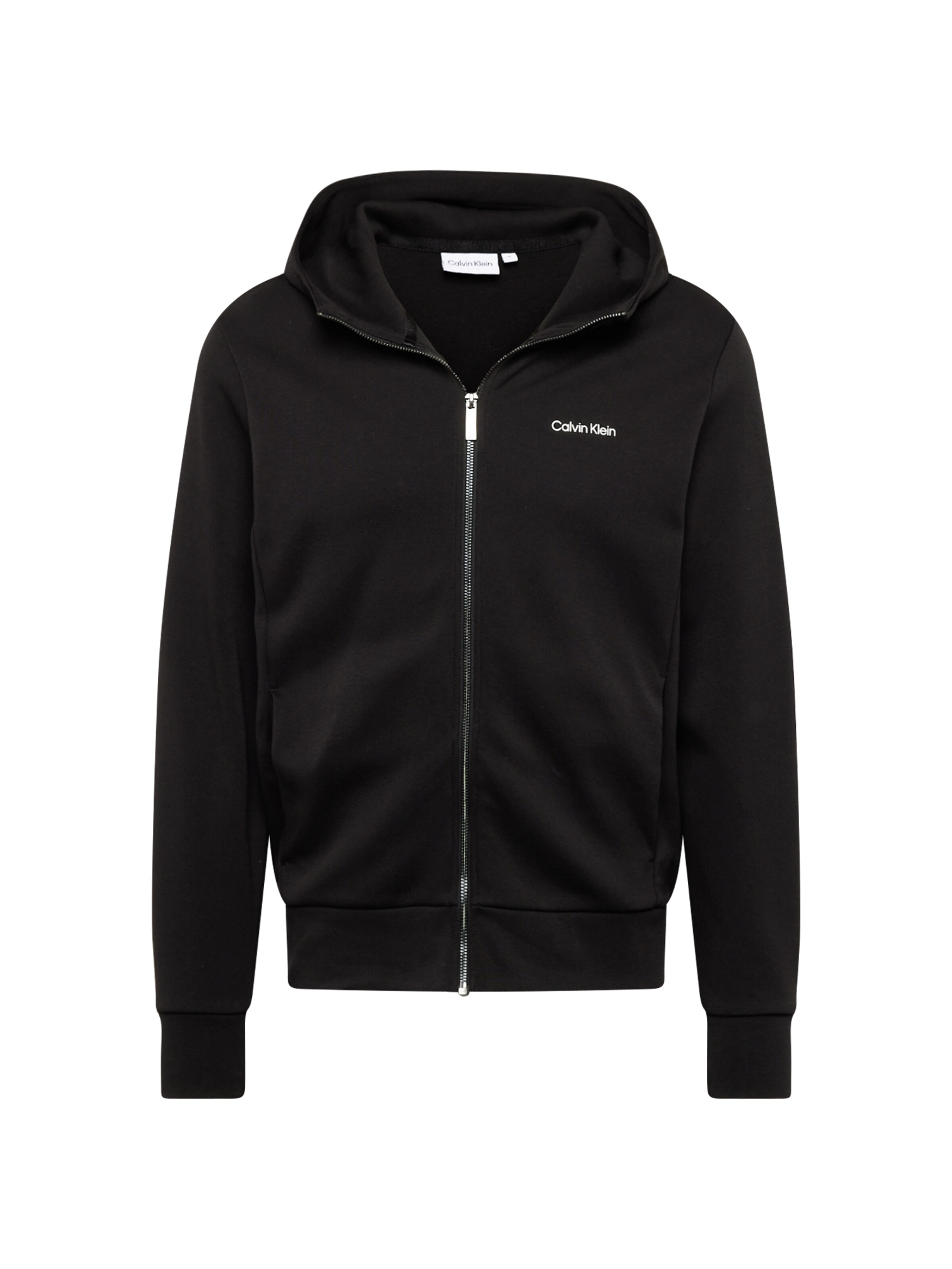 Calvin Klein Zip-Up Hoodie in Black | ABOUT YOU