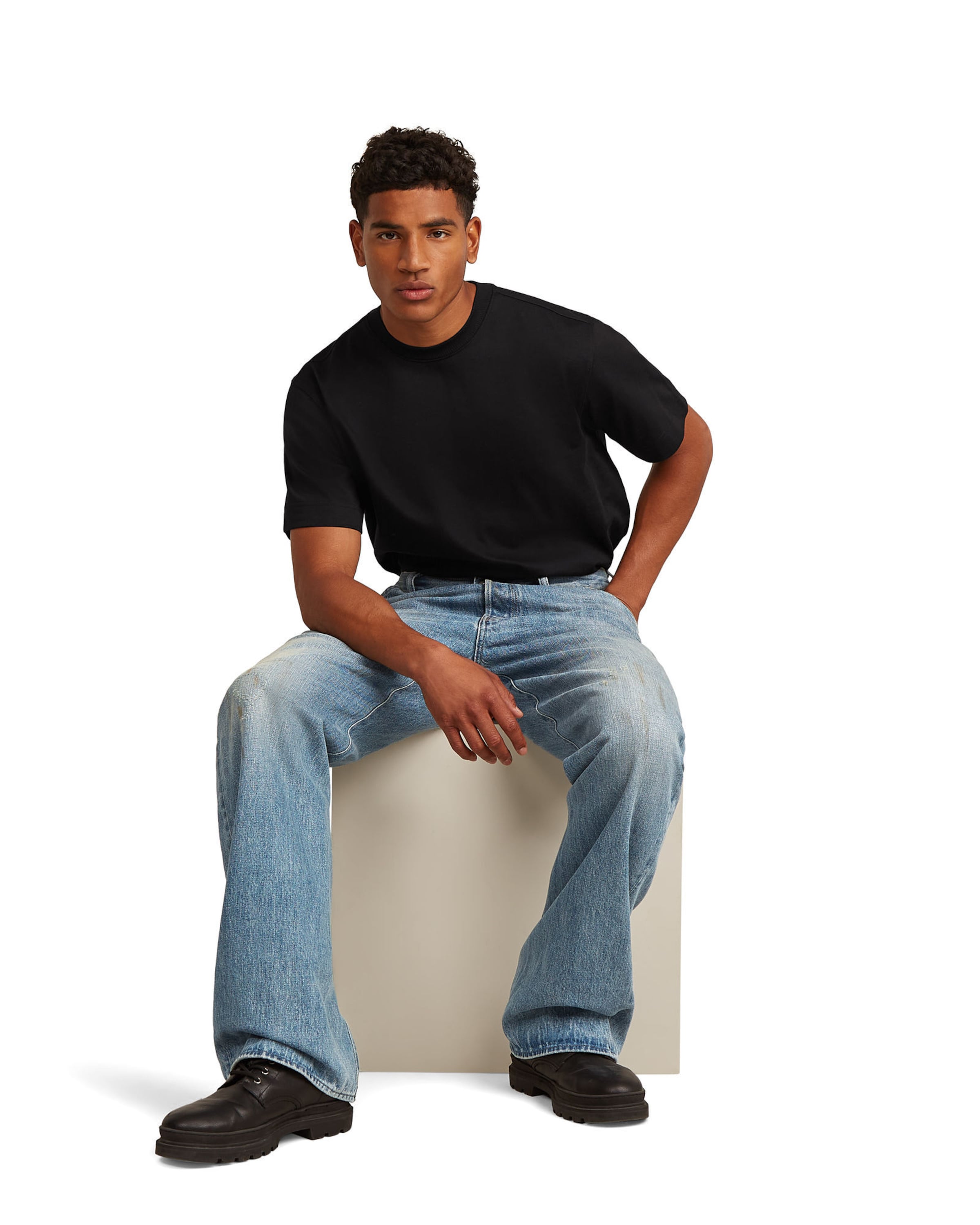 G-STAR Bootcut Jeans 'Dartt Loose Bootcut Jeans' in Blauw