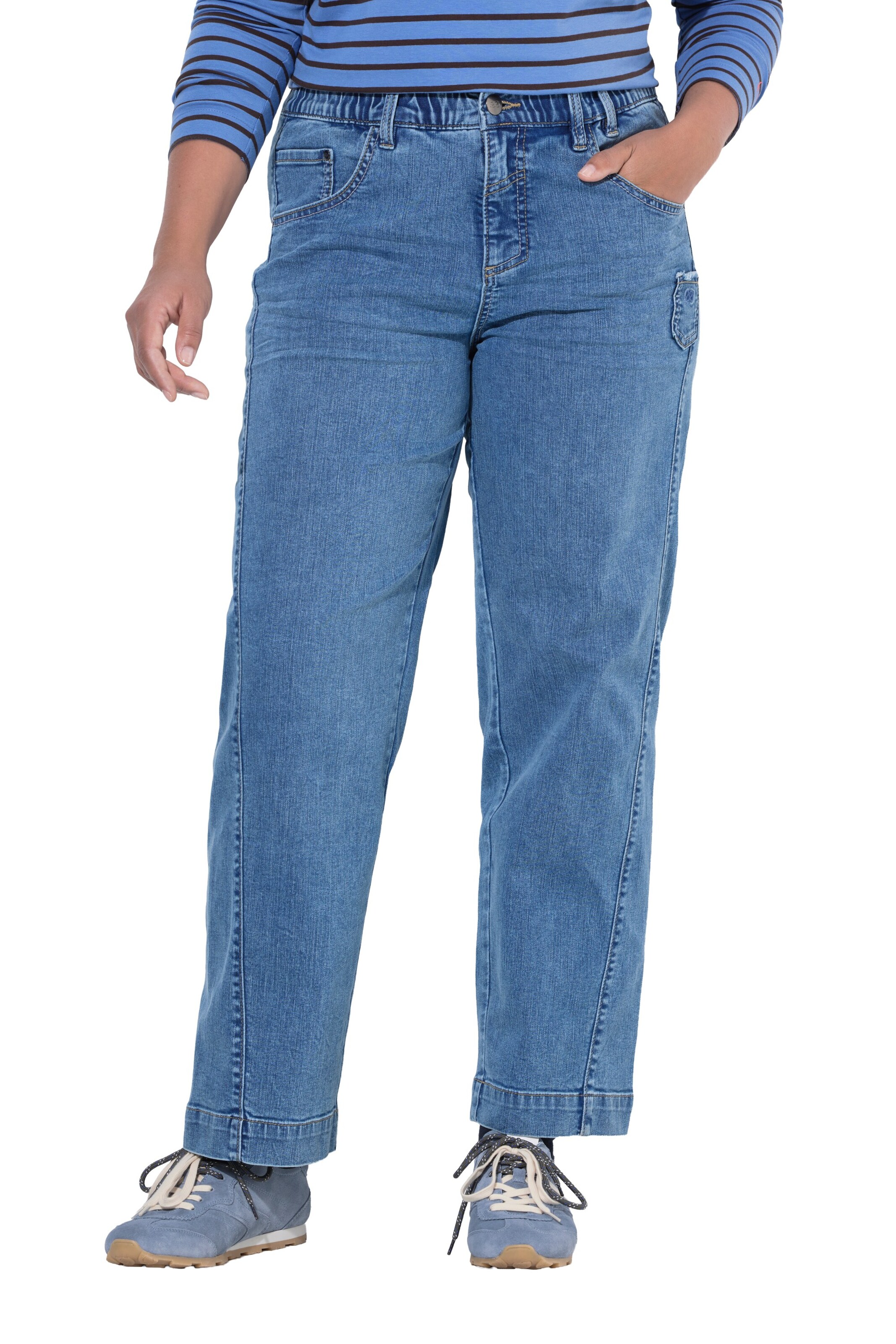 LAURASØN Regular Jeans in Blauw: voorkant