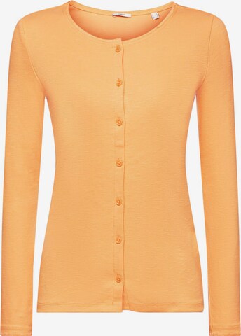 ESPRIT Knit Cardigan in Orange: front