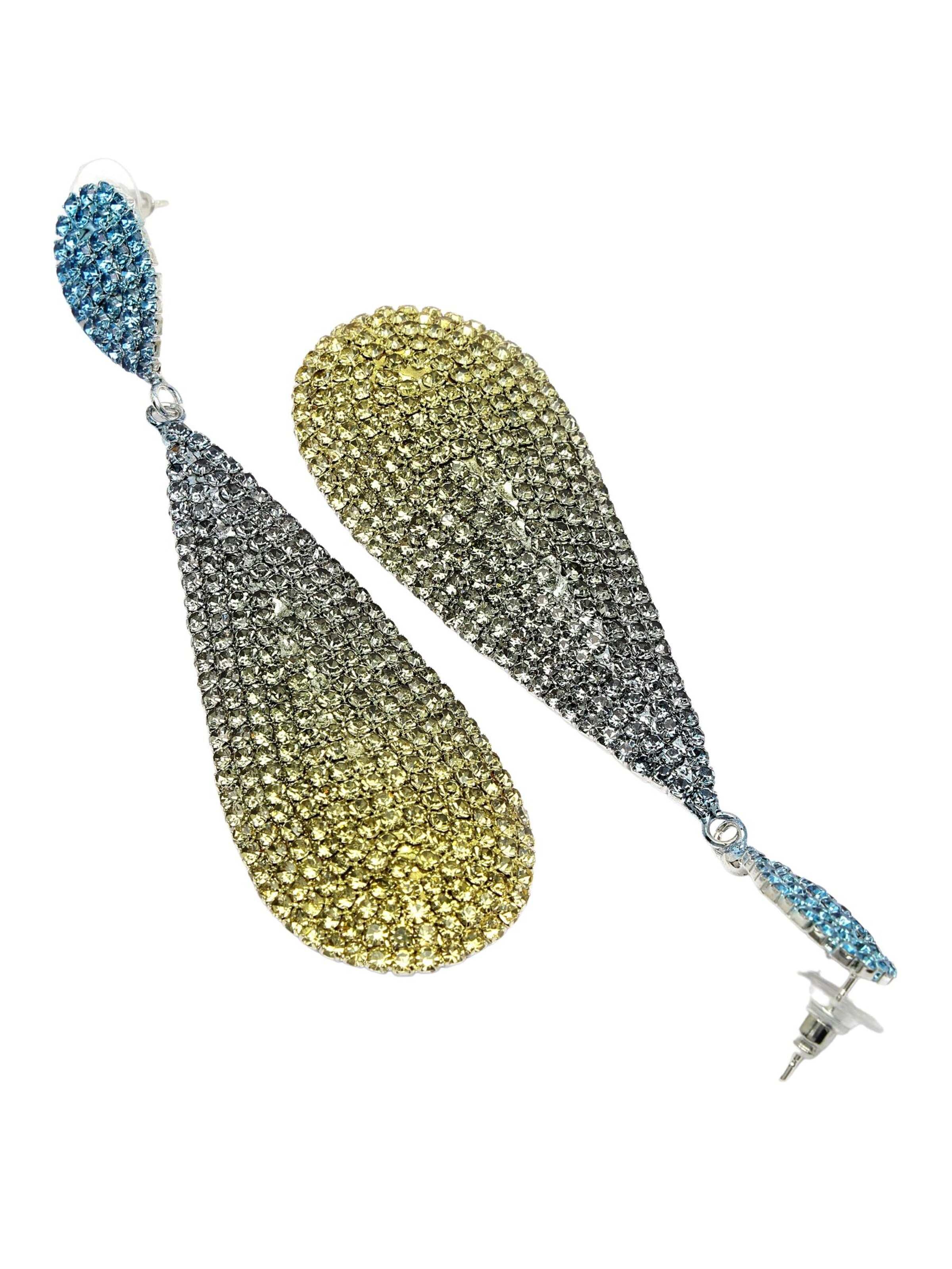 AVANT-GARDE PARIS Earrings 'Quintaka' in Blue