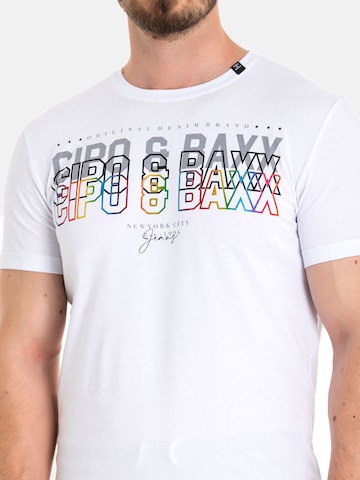 T-Shirt CIPO & BAXX en blanc