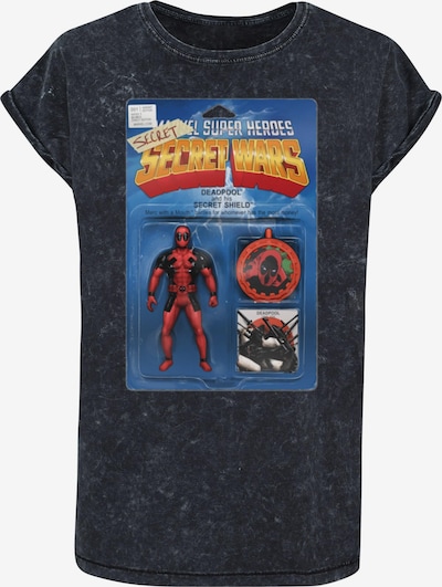 ABSOLUTE CULT T-Shirt 'Deadpool - Secret Wars Action Figure' in blau / gelb / dunkelrot / schwarz, Produktansicht