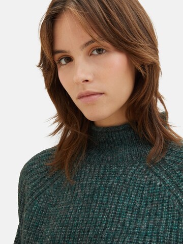 TOM TAILOR DENIM Sweater in Green