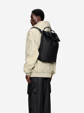 RAINS - Mochila en negro: frente