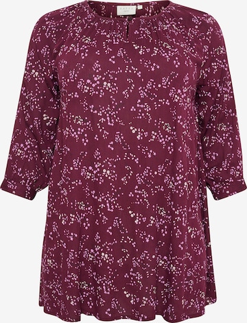 KAFFE CURVE Blouse 'Sikka' in Pink: front