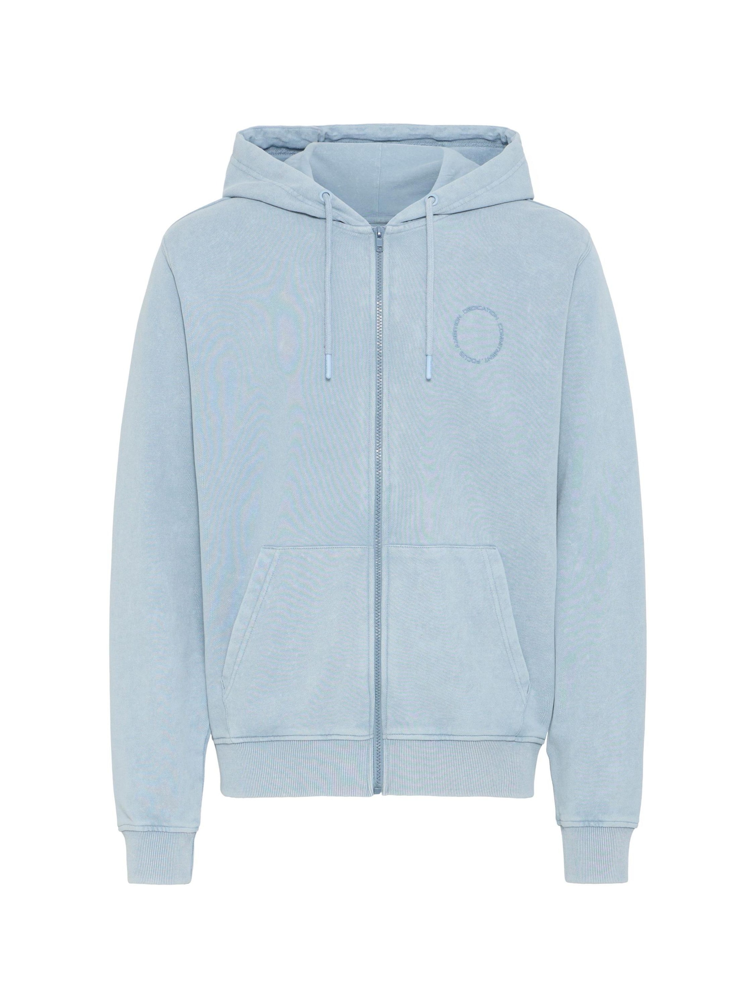 BLEND Sweatvest 'BHFactor' in Blauw: voorkant