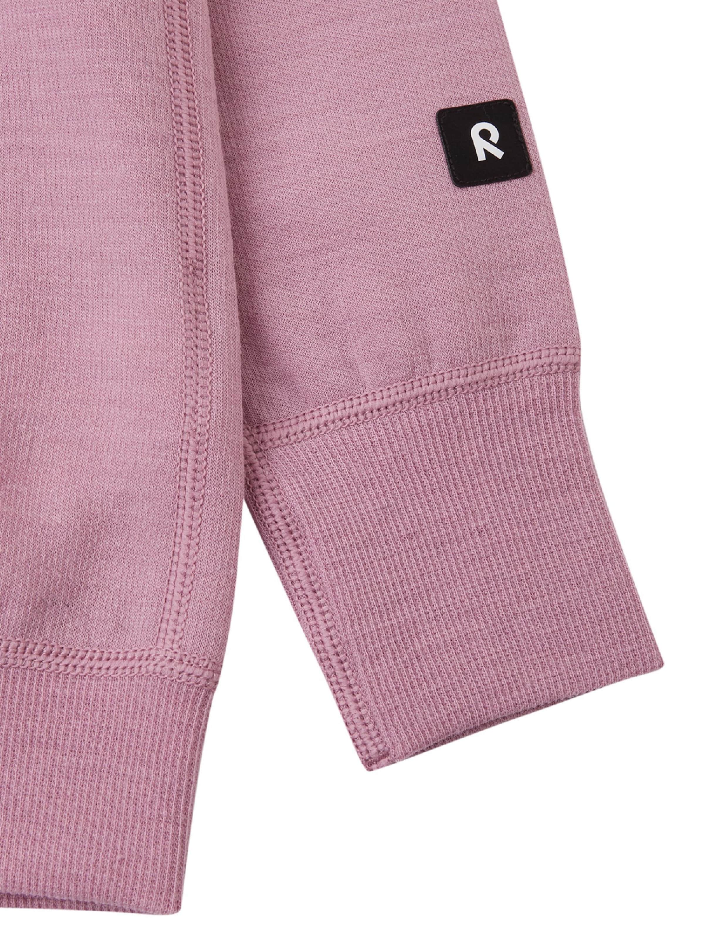Reima Gebreid vest ' Mahin ' in Roze: zijkant