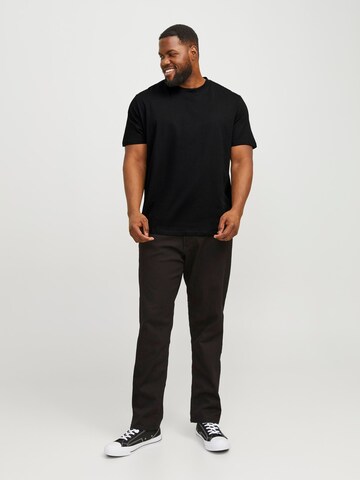 Jack & Jones Plus Μπλουζάκι 'JJBradley' σε μαύρο