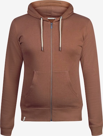 Veste de survêtement GREENBOMB en marron : devant