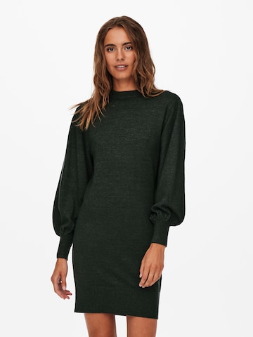 ONLY Knitted dress in Green: front