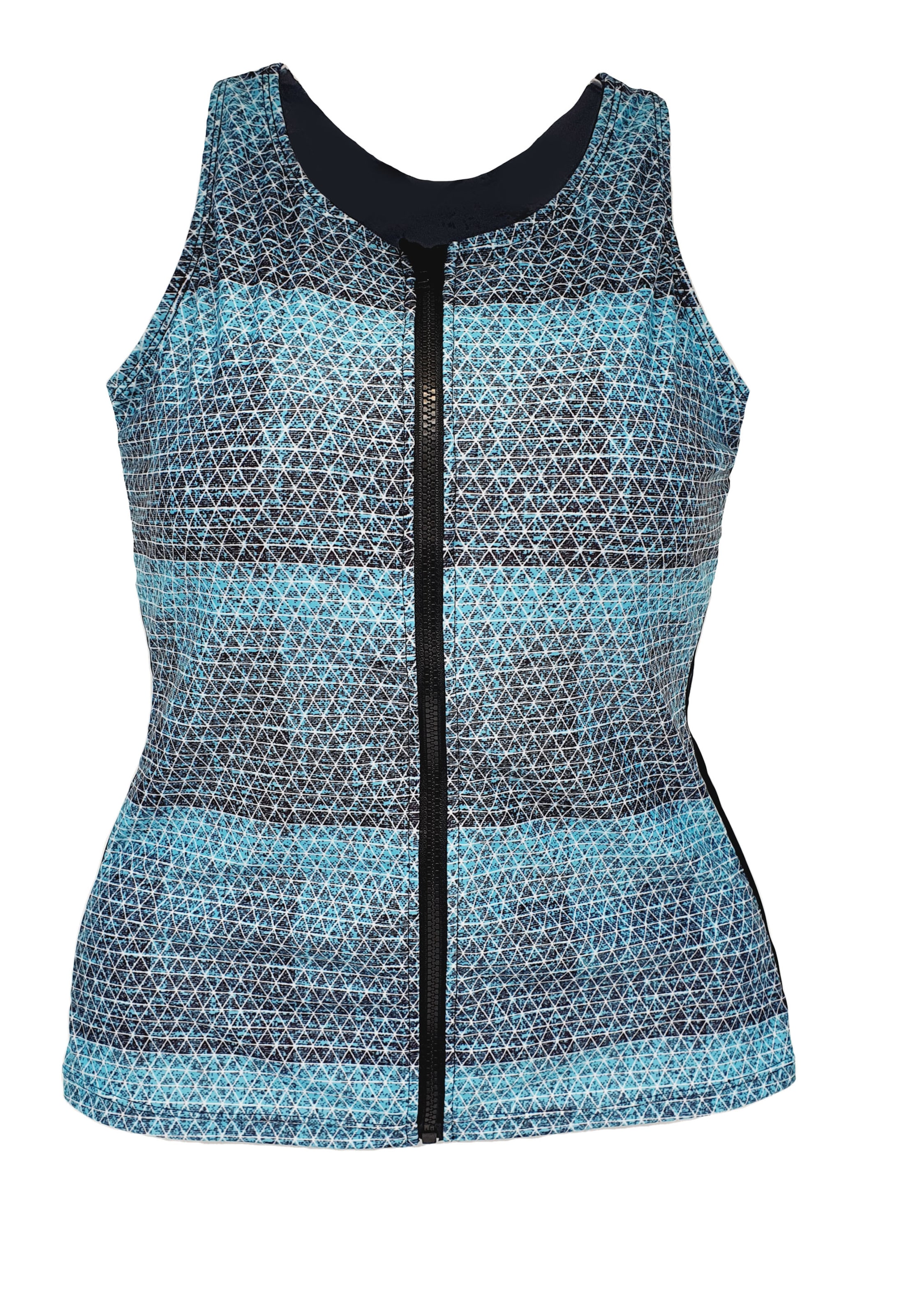 BECO the world of aquasports High neck Tankini top 'BEsuit Racerback Swimtop' in Blue: front