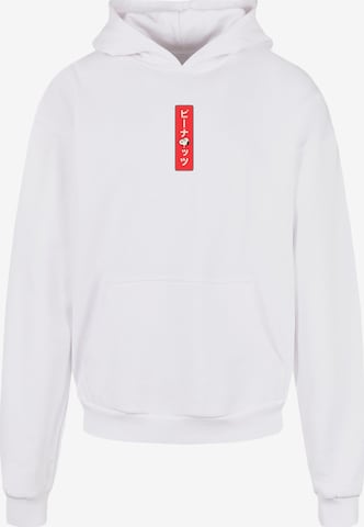 Merchcode Sweatshirt 'Peanuts - House of Snoopy' in Wit: voorkant