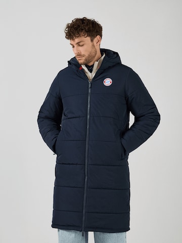 FC BAYERN MÜNCHEN Winter Coat in Blue: front