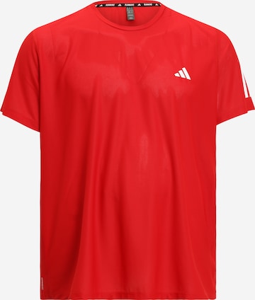 T-Shirt fonctionnel 'Own the Run' ADIDAS PERFORMANCE en rouge : devant