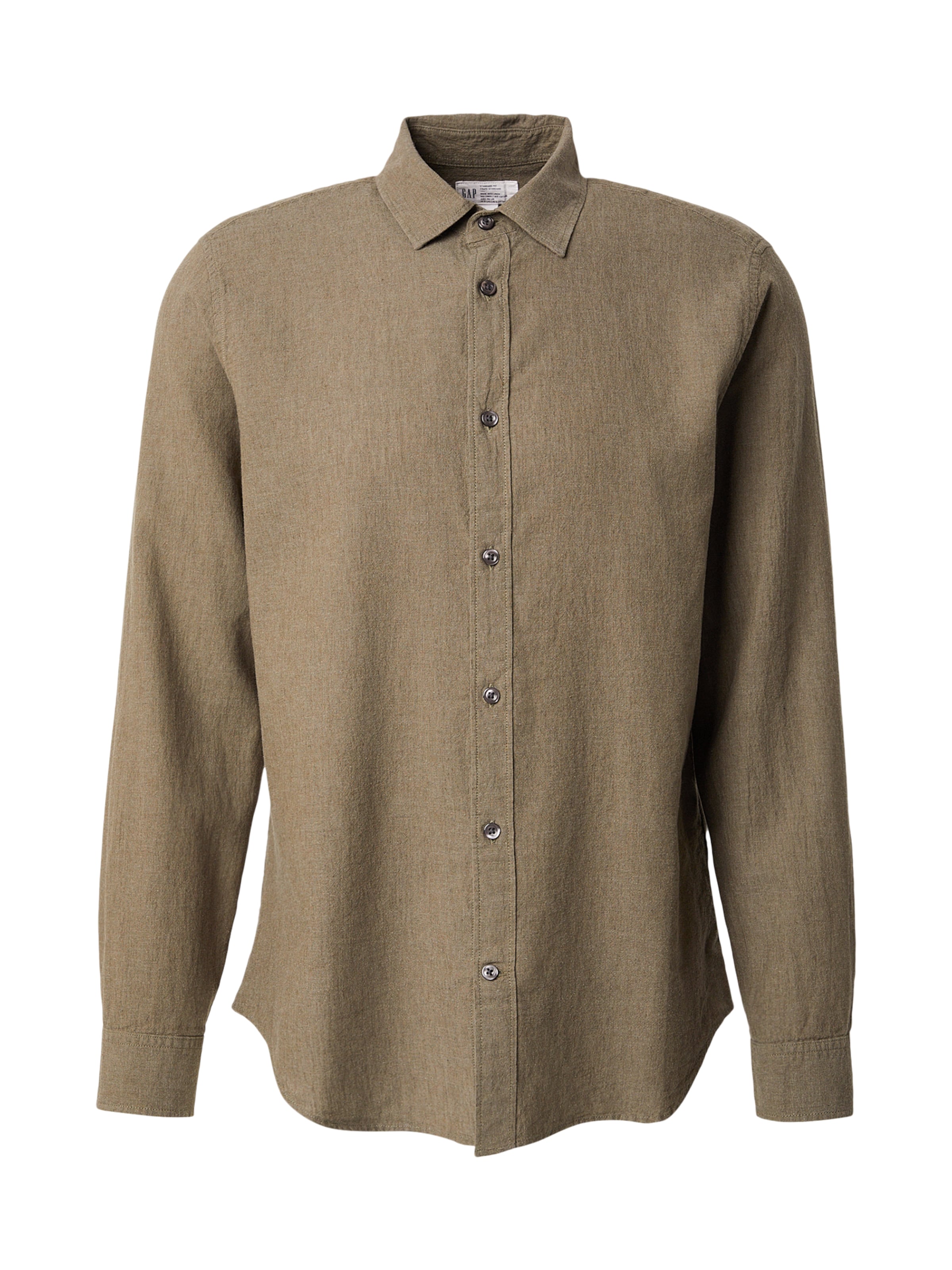 GAP Regular fit Overhemd in Groen: voorkant