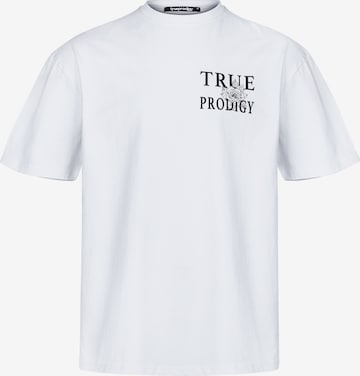trueprodigy - Camiseta 'Alex F' en blanco: frente