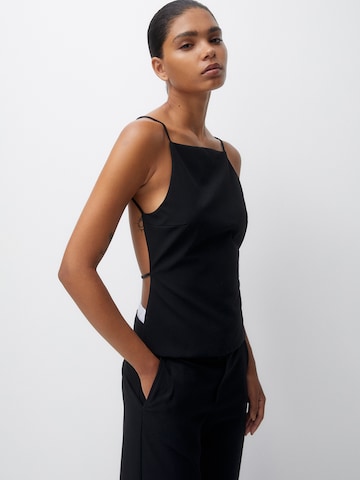 Pull&Bear Top in Zwart: voorkant