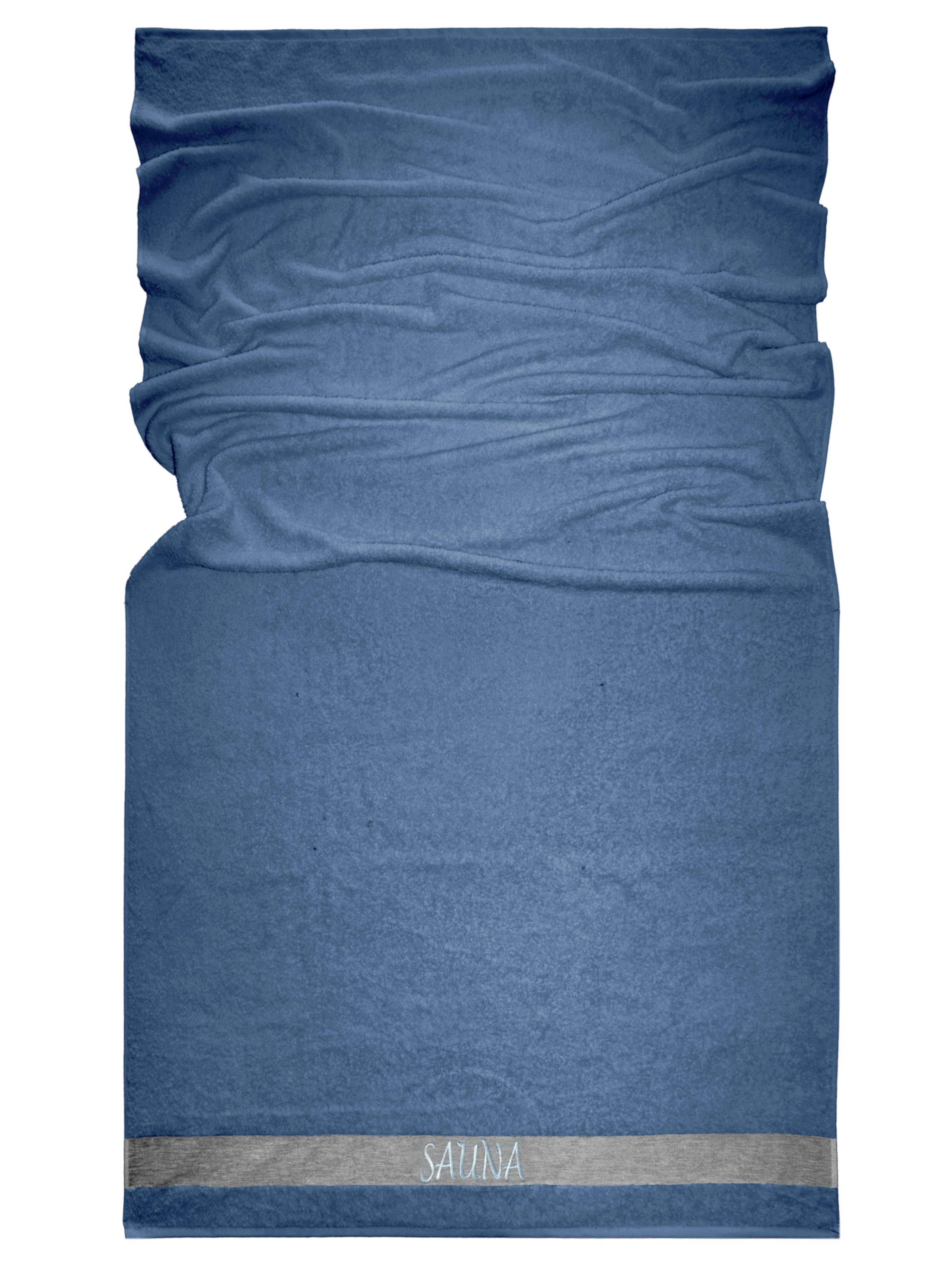 Lashuma Handtuch 'Lima'‌‌‌‌‌‌‌‌‌ in Blau: Vorderseite