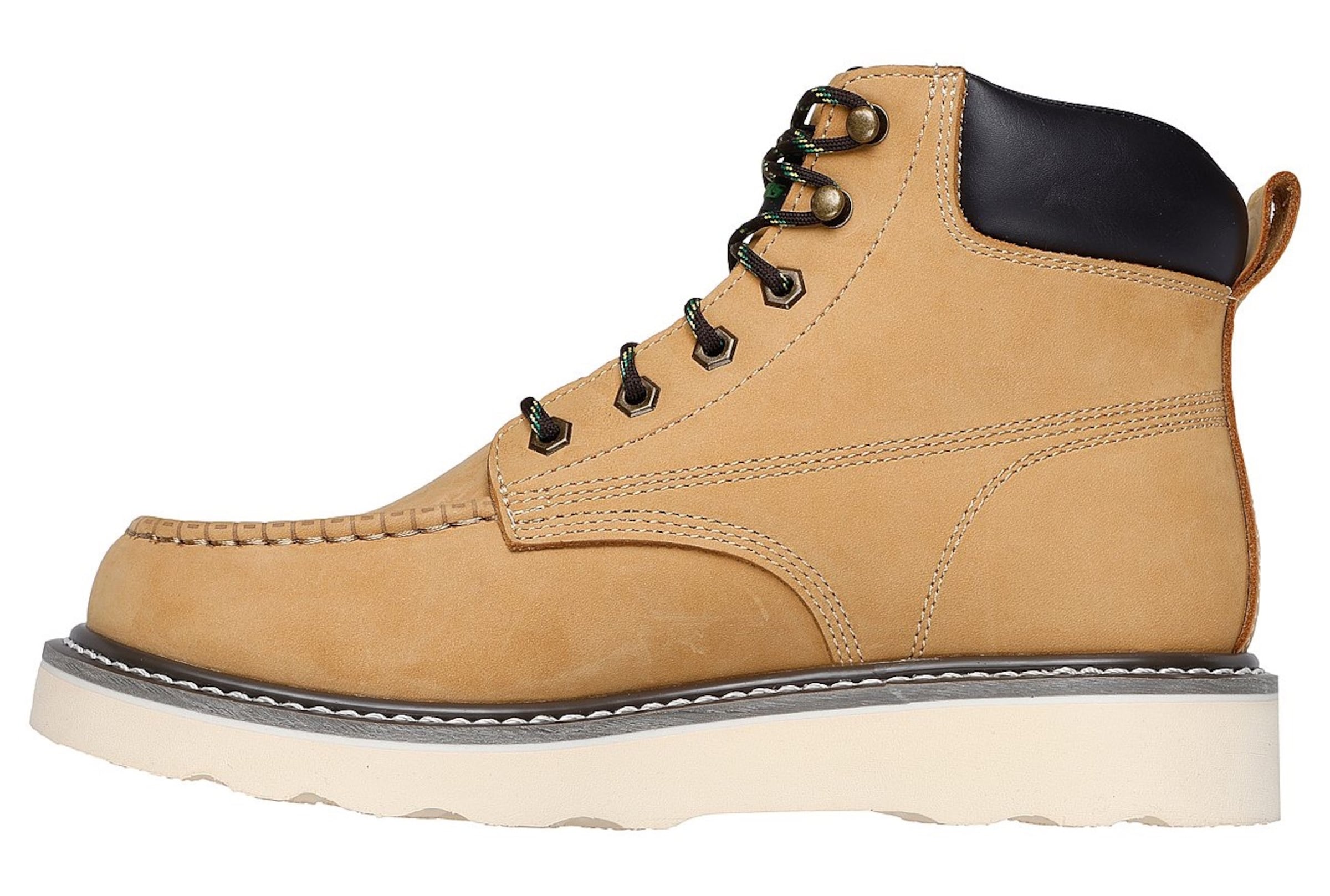 SKECHERS Botas com atacadores 'Kadmiel' em cappuccino / preto, Vista do artigo