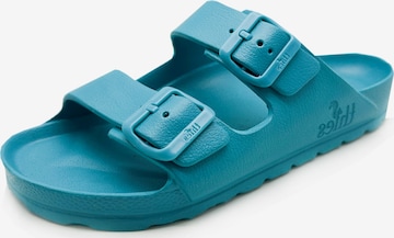 thies Pantolette 'Ecofoam Sandal' in Blau: Vorderseite