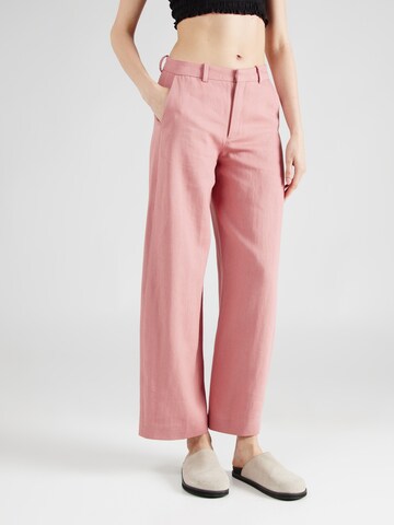 Wide Leg Pantalon 'DESK' DRYKORN en rouge : devant