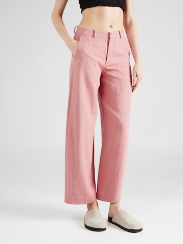 DRYKORN Wide leg Pants 'DESK' in Red: front