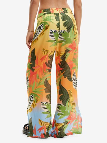 Desigual Wide leg Broek in Gemengde kleuren