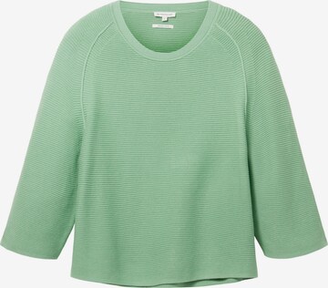 Pull-over TOM TAILOR en vert : devant