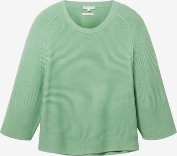 TOM TAILOR Sweater in Green: front