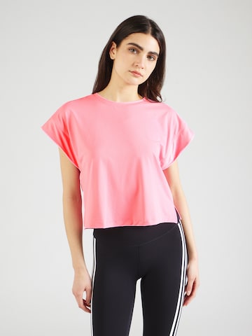 T-shirt fonctionnel 'STUDIO' ADIDAS PERFORMANCE en rose : devant