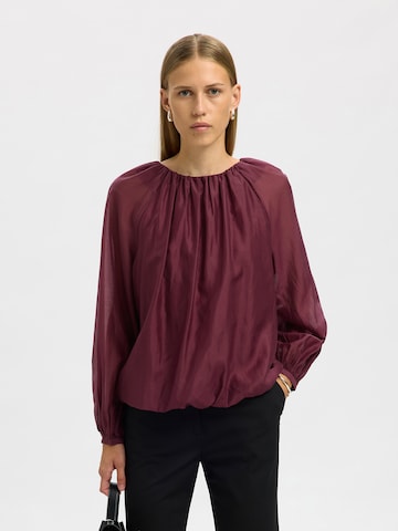 Camicia da donna 'SLFIRIS' di SELECTED in lilla: frontale