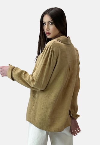 Elara Blouse in Beige