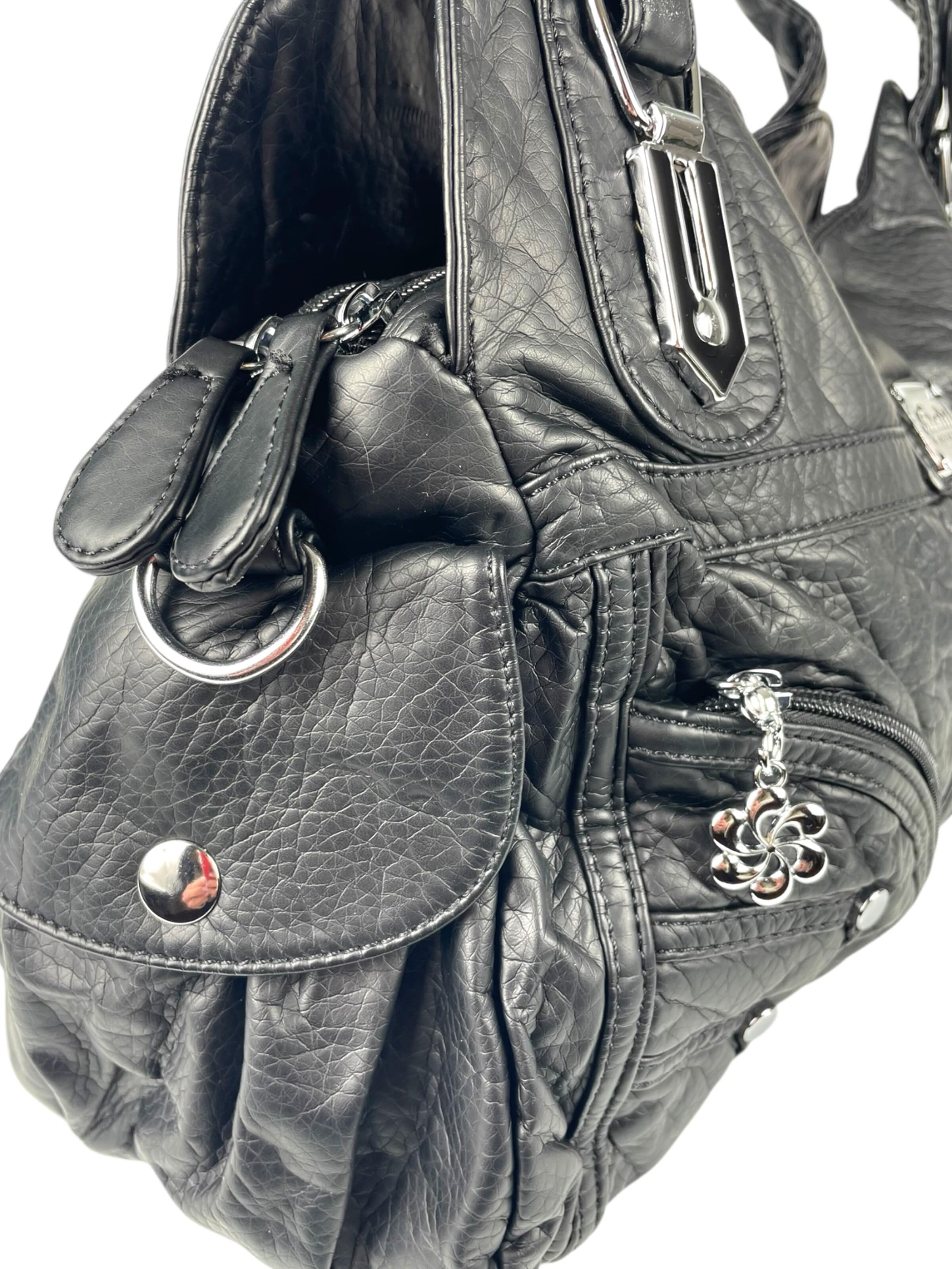 Kumixi Axelremsväska 'Schultertasche' i svart