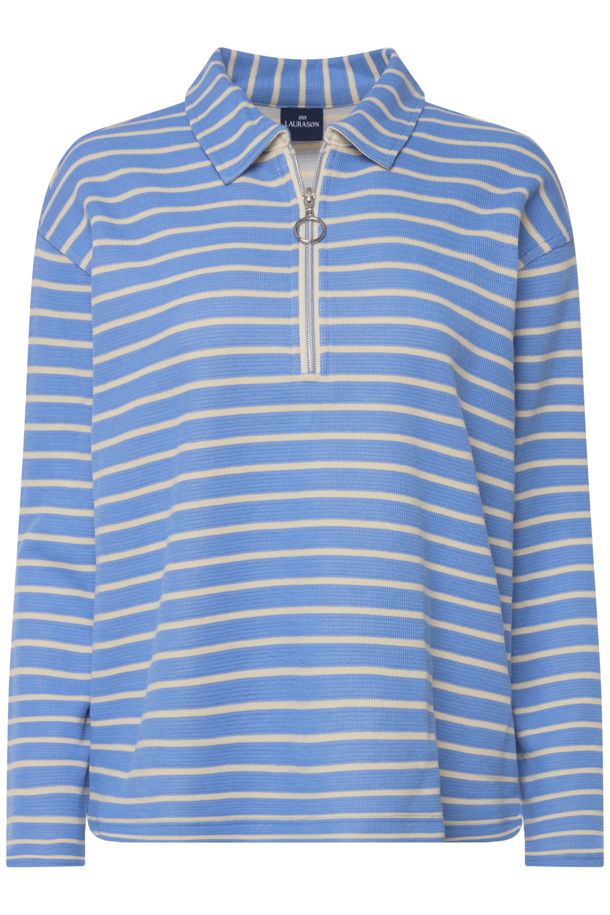 LAURASØN Sweatshirt in Blauw: voorkant