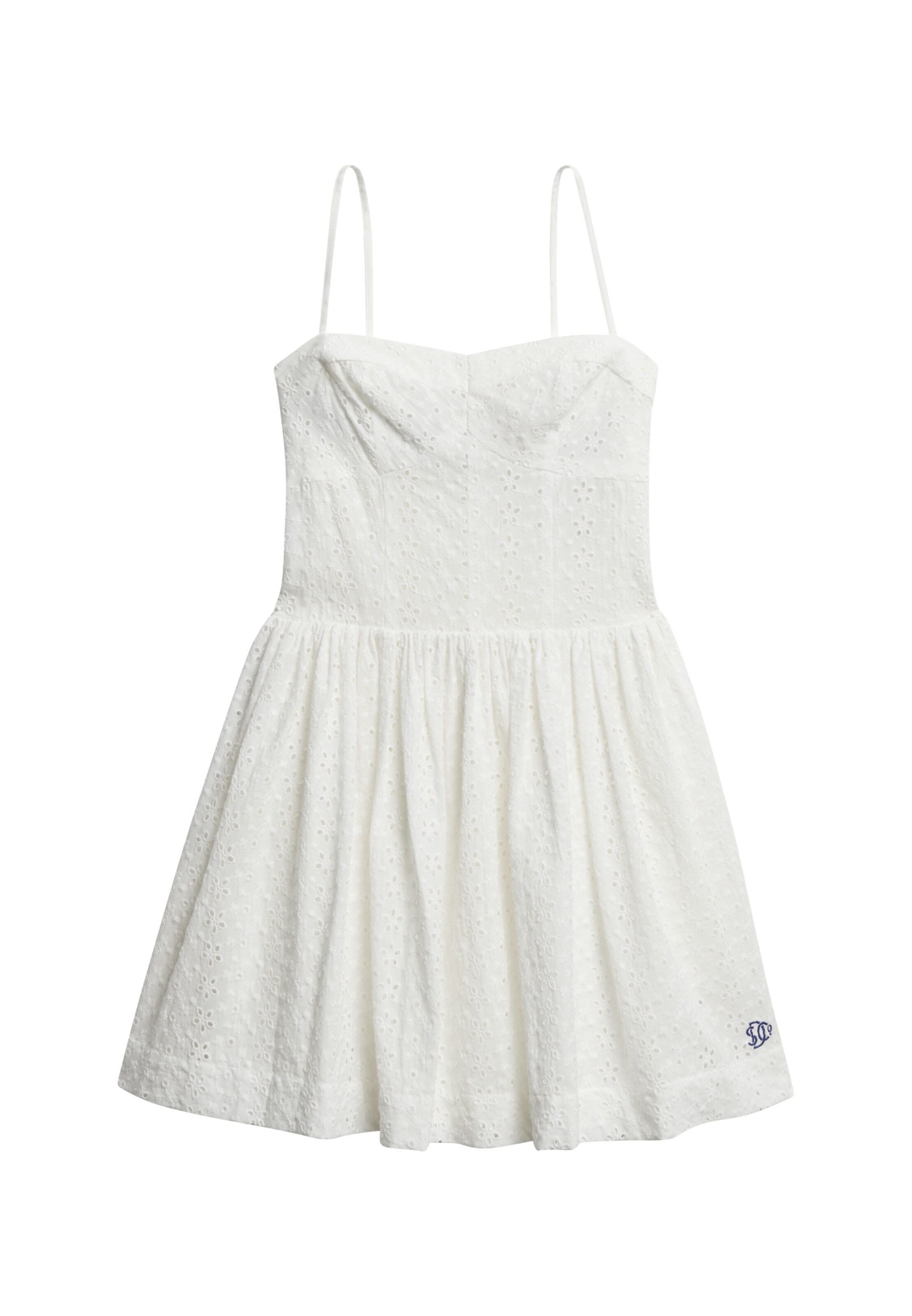 Robe d’été Superdry en blanc : devant