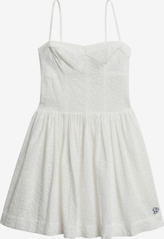 Robe d’été Superdry en blanc : devant
