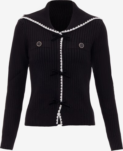 nolie Knit cardigan in Black / Off white, Item view