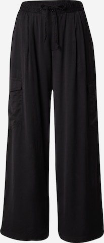 Wide leg Pantaloni cu buzunare 'KASEME' de la LTB pe negru: față