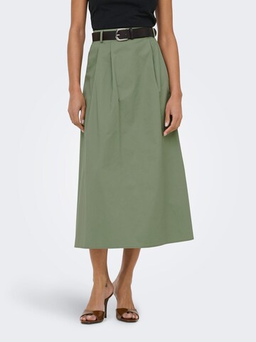 Jupe 'ONLZora' ONLY en vert : devant