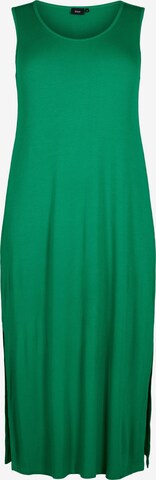 Zizzi Φόρεμα 'CARLY' σε πράσινο: μπροστά
